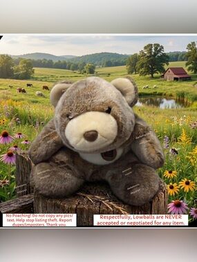 Gund Snuffles Anniversary Bear Caramel Excellent approx 13”-15”